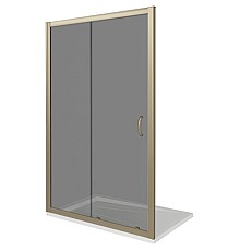 Душевая дверь в нишу Good Door Jazze WTW-140-B-BR 140 профиль Бронза стекло тонированное
