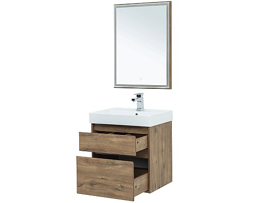 Комплект мебели для ванной Aquanet Nova Lite 60 254216 подвесной Дуб рустикальный