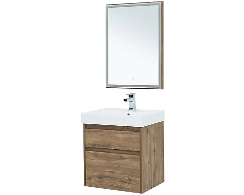 Комплект мебели для ванной Aquanet Nova Lite 60 254216 подвесной Дуб рустикальный