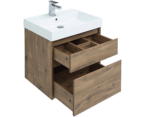 Комплект мебели для ванной Aquanet Nova Lite 60 254216 подвесной Дуб рустикальный