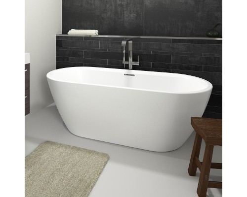 Акриловая ванна Riho Inspire Velvet White 160x75 (BD1010500000000) без гидромассажа