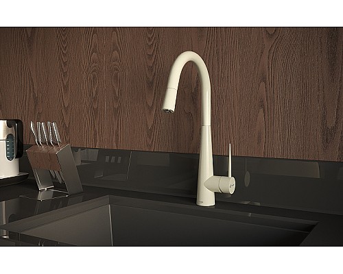 Смеситель для кухни Shouder Iten 0300608 Слоновая кость