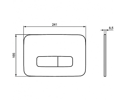 Клавиша смыва Ideal Standard Oleas M3 R0123AC Белая
