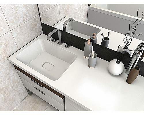 Раковина Madera Kamilla 120 L 4627173210027 на стиральную машину Белая