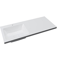 Раковина Madera Kamilla 120 L 4627173210027 на стиральную машину Белая