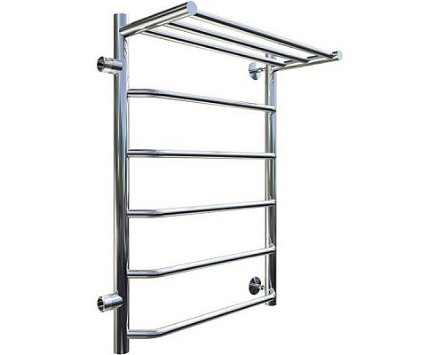 Водяной полотенцесушитель Тругор Браво 1 П ПМ L 80x50 с полкой Хром