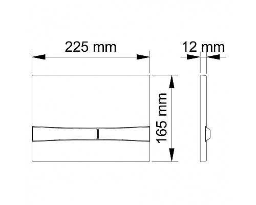 Клавиша смыва Berges Novum F5 040055 Черная матовая Клавиша смыва Berges Novum F5 040055 Черная матовая