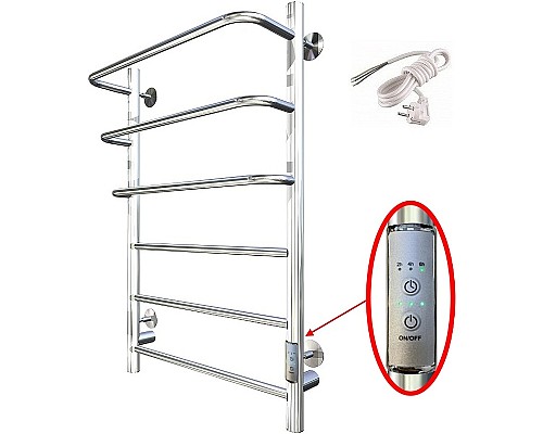 Электрический полотенцесушитель Тругор ПЭК 19 СП 80x50 Хром