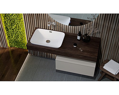 Тумба Velvex Unique Unit 80 tp.UNI.80.1Y подвесная Белая глянцевая