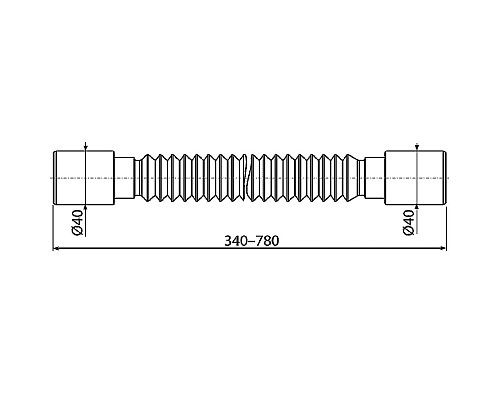 Гибкое соединение Alcaplast A710 40x40