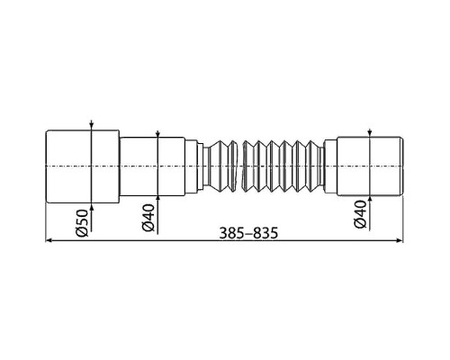 Гибкое соединение Alcaplast 50/40x40