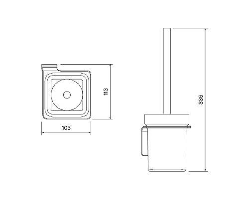 Ершик для унитаза Iddis Slide SLISCG0i47 Хром