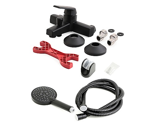 Смеситель для ванны Orange OneLife P02-300b Черный матовый