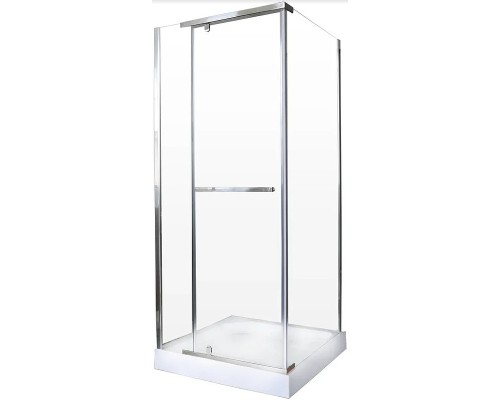 Душевой уголок Ceruttispa 90x90 MIMI ZQ91T 7705 профиль Хром стекло прозрачное