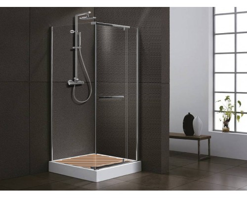 Душевой уголок Ceruttispa 90x90 MIMI ZQ91T 7705 профиль Хром стекло прозрачное