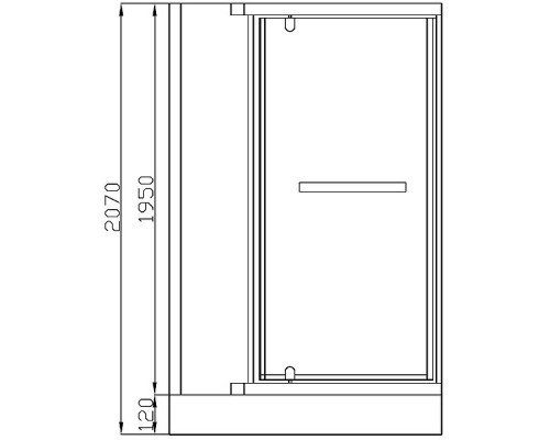 Душевой уголок Ceruttispa 90x90 MIMI ZQ91T 7705 профиль Хром стекло прозрачное