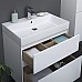 Тумба с раковиной Aquanet Бруклин 60 212596 подвесная Белая