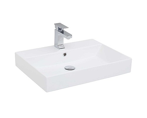 Тумба с раковиной Aquanet Бруклин 60 212596 подвесная Белая