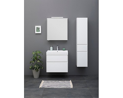 Тумба с раковиной Aquanet Бруклин 60 212596 подвесная Белая