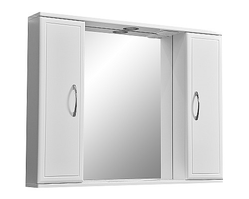 Зеркало со шкафом Stella Polar Концепт 90/С SP-00000131 с подсветкой Белое