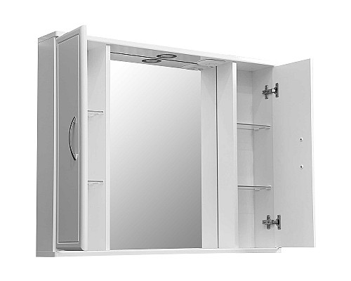 Зеркало со шкафом Stella Polar Концепт 90/С SP-00000131 с подсветкой Белое