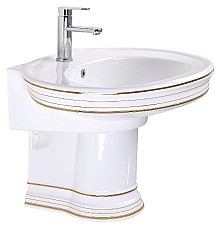 Раковина CeramaLux Lux Classic 75 4290 Белая
