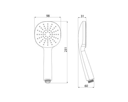 Ручной душ Iddis Optima Home Хром