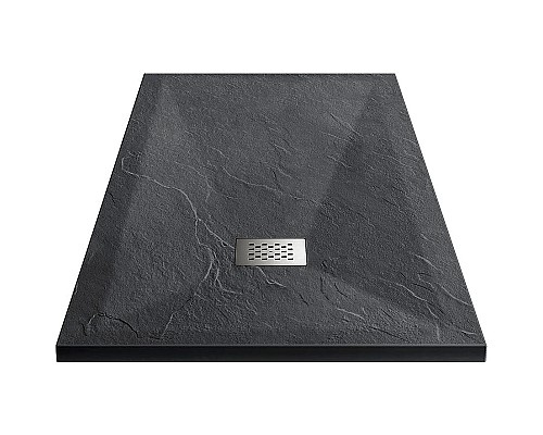 Душевой поддон из искусственного камня Vincea 130x90 VST-4SR9013A Антрацит