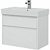 Тумба с раковиной Aquanet Nova Lite 75 245244 подвесная Белая глянцевая