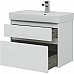 Тумба с раковиной Aquanet Nova Lite 75 245244 подвесная Белая глянцевая