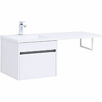 Тумба с раковиной Aquanet Токио 110 L 239208 подвесная Белая