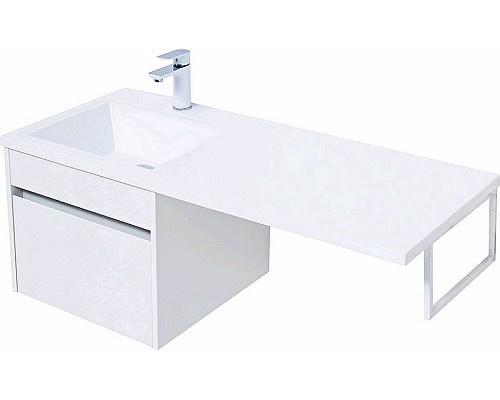Тумба с раковиной Aquanet Токио 110 L 239208 подвесная Белая