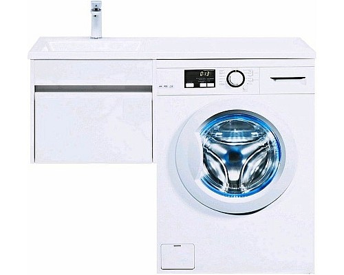 Тумба с раковиной Aquanet Токио 110 L 239208 подвесная Белая