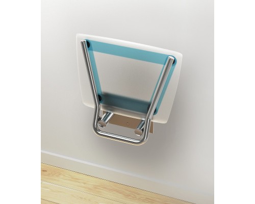 Сиденье для душа Ravak Ovo B II Blueline B8F0000055 Прозрачно-белое Голубые полосы