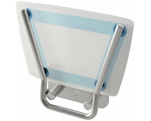 Сиденье для душа Ravak Ovo B II Blueline B8F0000055 Прозрачно-белое Голубые полосы