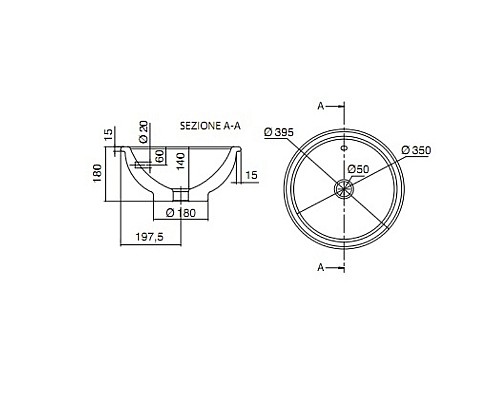 Раковина Scarabeo Lavabi D Arredo 40 8021 Белая Раковина Scarabeo Lavabi D Arredo 40 8021 Белая