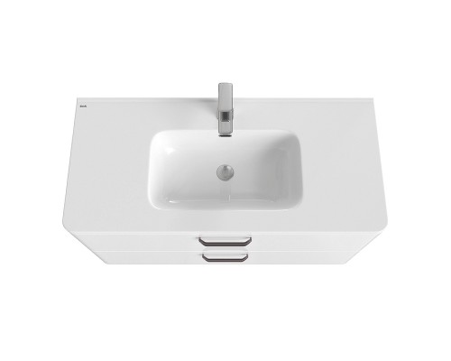 Тумба с раковиной Iddis Brick 100 BRI10WFi95K Белая