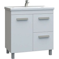 Тумба под раковину Vigo Nova 80 tn.NOV.MIR.80.1D.2Y Белая