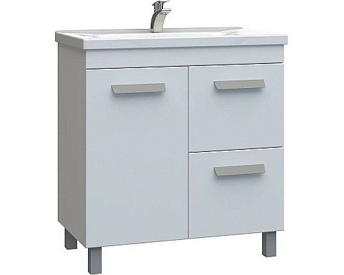 Тумба под раковину Vigo Nova 80 tn.NOV.MIR.80.1D.2Y Белая