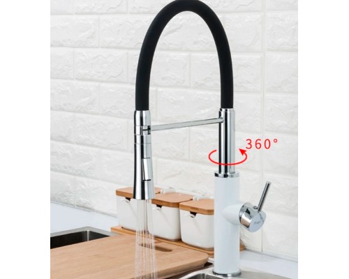 Смеситель для кухни Frap F4452-8 Белый Черный