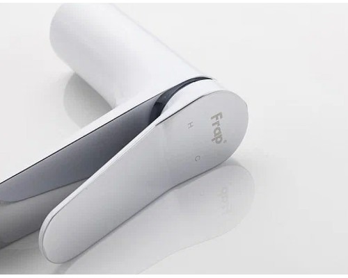 Смеситель для раковины Frap H45 F1045 Белый Хром