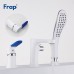 Смеситель на борт ванны Frap H34 Белый Хром