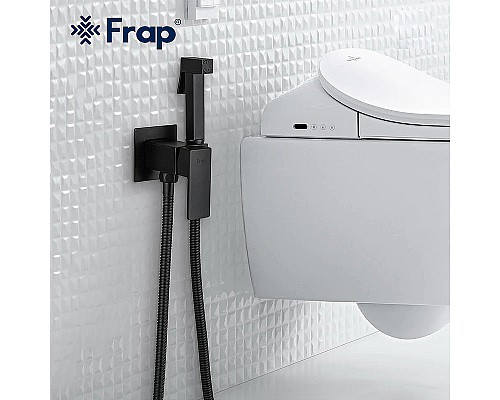 Гигиенический душ со смесителем Frap F7506-6 Черный матовый Гигиенический душ со смесителем Frap F7506-6 Черный матовый