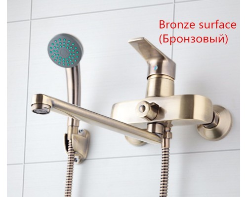 Смеситель для ванны Frap H30-4 универсальный Бронза