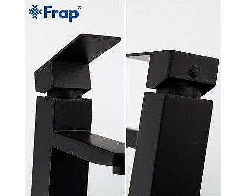 Смеситель для раковины Frap H802-6 F10802-6 Черный матовый Смеситель для раковины Frap H802-6 F10802-6 Черный матовый