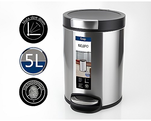 Ведро для мусора Frap F711 Сатин