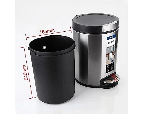 Ведро для мусора Frap F711 Сатин