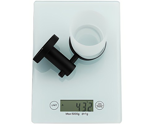 Стакан для зубных щеток Frap F302 F30206 Черный матовый