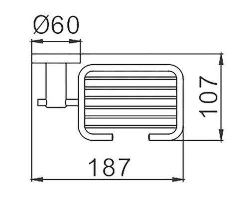 Мыльница Frap F301 Сатин