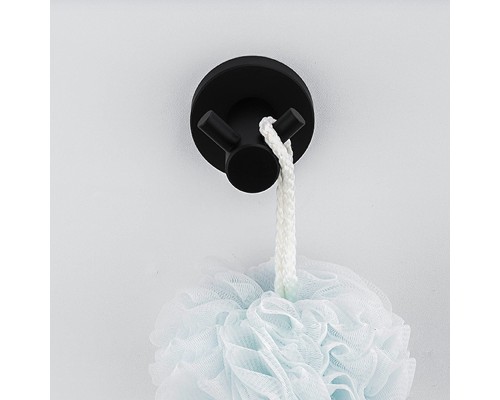 Двойной крючок Frap F302 F30205-2 Черный матовый